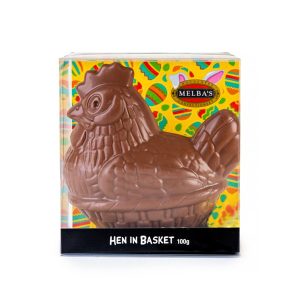 Milk Chocolate Hen in Basket 100g