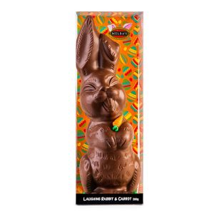 Milk Chocolate Laughing Rabbit & Carrot 200g