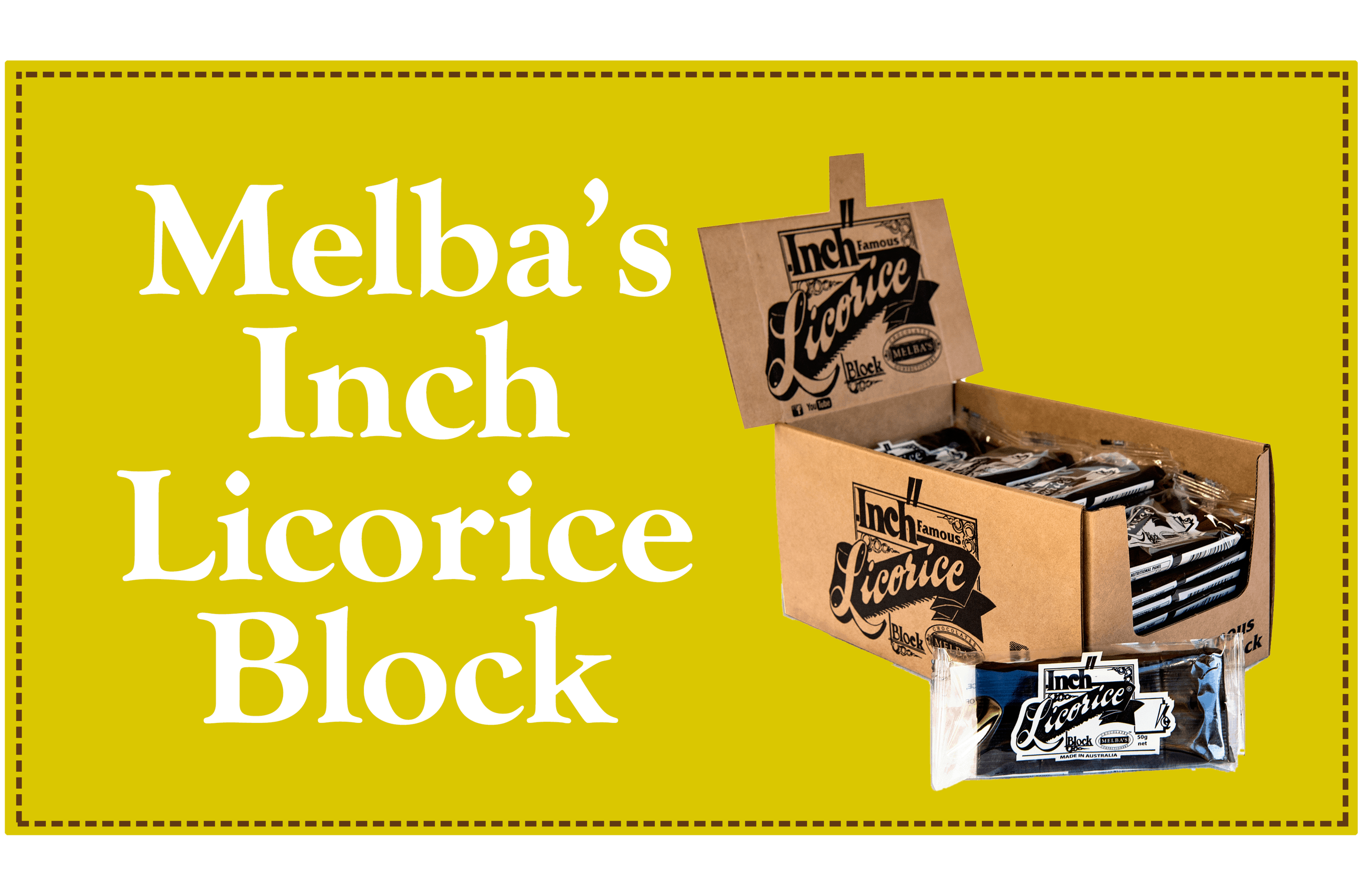 Melba's Inch Licorice Block